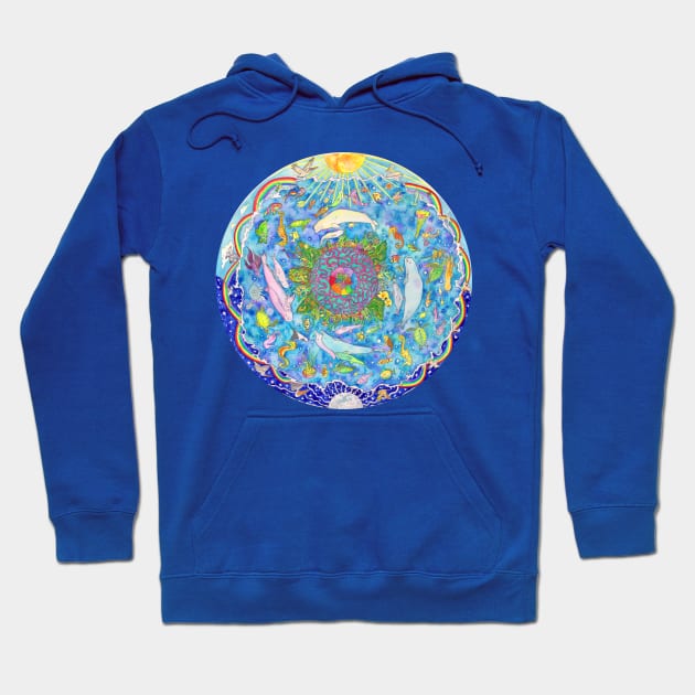 the OCEAN mandala Hoodie by ARTofDiNo